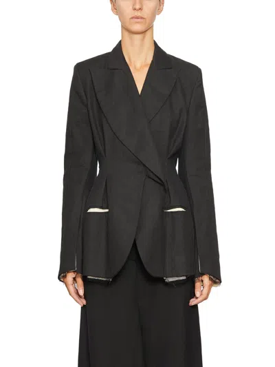 Alessandra Marchi Outerwear In Black