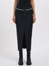 Alessandra Marchi Skirt With Belt In Black