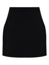 Alessandra Rich A-line Mini Skirt In Black