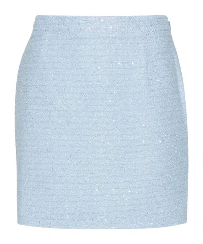 Alessandra Rich A-line Skirt In Blue