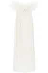 Alessandra Rich Strapless Dress With Organza Details