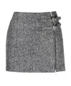 Alessandra Rich Alessandra Mini Skirt In Gray