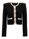 Alessandra Rich Alpaca Cropped Cardigan
