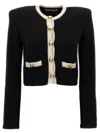 Alessandra Rich Alpaca Knitted Cropped Cardigan