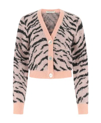 ALESSANDRA RICH ALESSANDRA RICH SEQUIN-EMBELLISHED CROPPED CARDIGAN