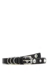 Alessandra Rich Spikes Belt In Black