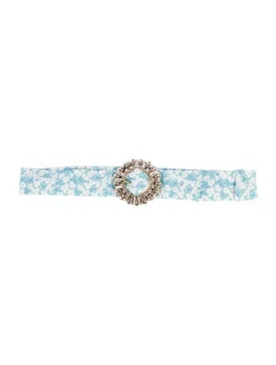 Pre-owned Alessandra Rich Belt In Blue