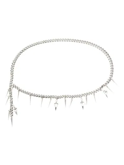 Alessandra Rich Belt In Cry Silver