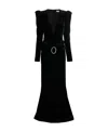 Alessandra Rich Silk Dress In Black