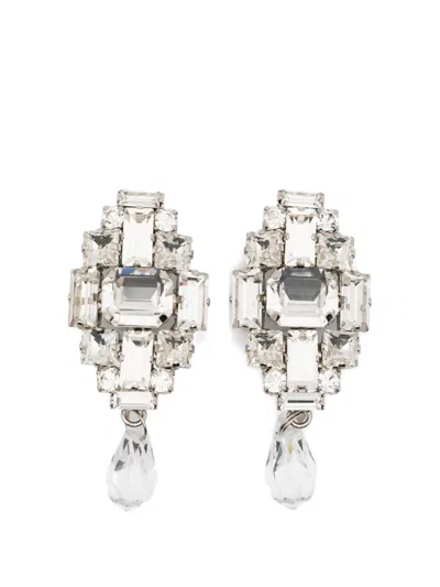 Alessandra Rich Bijoux Drop Earrings In Metallic