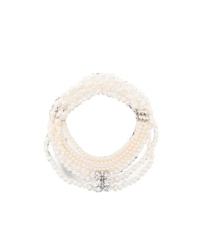 Alessandra Rich Bijoux Triple-strand Necklace In Neutral