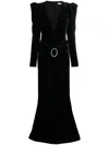 Alessandra Rich Silk Dress In Black