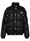 Alessandra Rich Logo-embroidered Puffer Coat