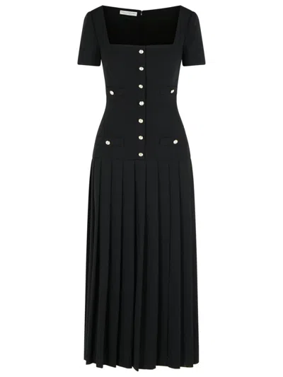 Alessandra Rich Black Virgin Wool Dress