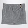 Alessandra Rich Houndstooth Wool Mini Skirt