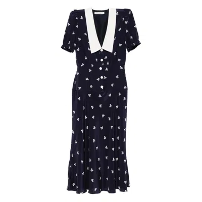 ALESSANDRA RICH ALESSANDRA RICH BLUE DRESSES - DAY DRESSES WOMEN