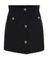 Alessandra Rich Bouclé A-line Miniskirt In Black
