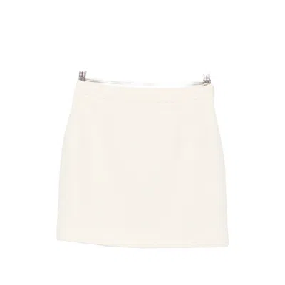 Alessandra Rich Bouclé-knit Mini Skirt In Neutrals