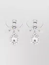 Alessandra Rich Crystal-embellished Bow Drop Earrings