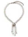 Alessandra Rich Crystal-embellished Necklace In Multi