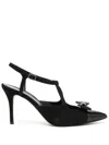 Alessandra Rich Bow-detail 110mm Pumps In Black