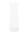 Alessandra Rich Bow-detailed Midi Dress In White