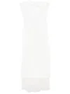 Alessandra Rich Bow-detailed Midi Dress In White