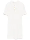 Alessandra Rich Bow-detailing Lace Mini Dress In 822 - White