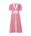 Alessandra Rich Bow Dress In Pink