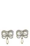 Alessandra Rich Women Bow Earrings In Metallic