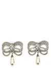 Alessandra Rich Hypoallergenic Brass Earrings In Silver