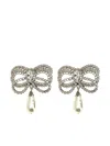 Alessandra Rich Hypoallergenic Brass Earrings In Silver