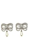 Alessandra Rich Women Bow Earrings In Silver