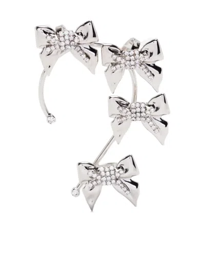 ALESSANDRA RICH BOW-EMBELLISHED EAR CUFF