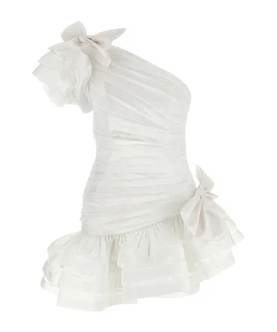 ALESSANDRA RICH ALESSANDRA RICH RUFFLED MINI DRESS