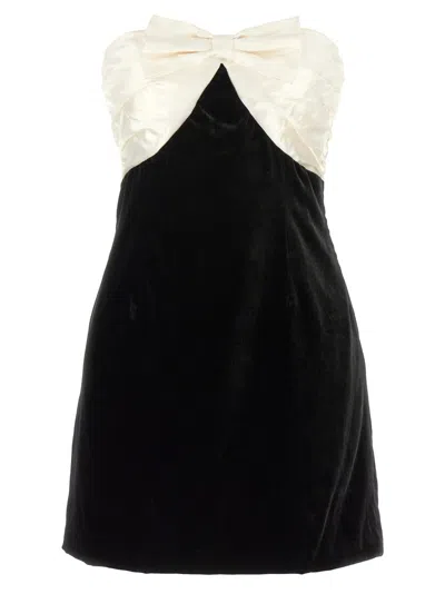 ALESSANDRA RICH BOW SHORT DRESS