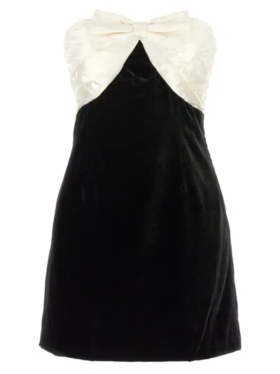 ALESSANDRA RICH ALESSANDRA RICH BOW SHORT DRESS