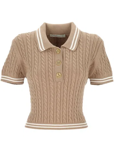 Alessandra Rich T-shirts And Polos In Beige