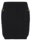 Alessandra Rich Mini Skirt With Jwl Buttons