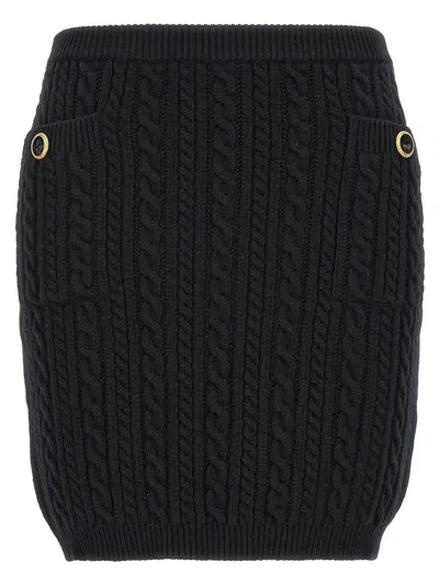 ALESSANDRA RICH ALESSANDRA RICH BUTTON SKIRT