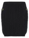 Alessandra Rich Mini Skirt With Jwl Buttons