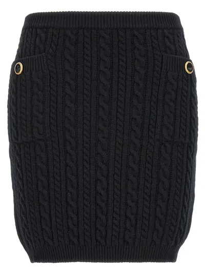 ALESSANDRA RICH ALESSANDRA RICH BUTTON SKIRT
