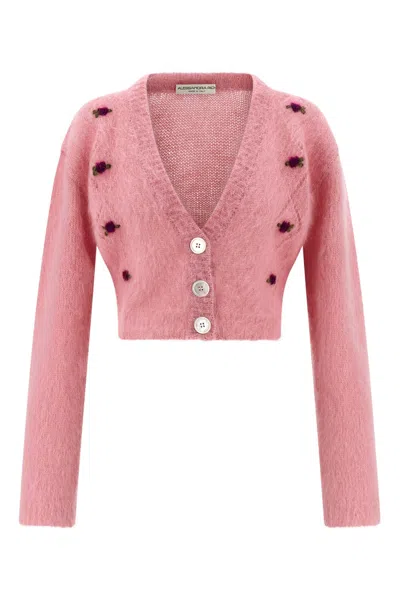ALESSANDRA RICH 'CARDED MOHAIR' CARDIGAN
