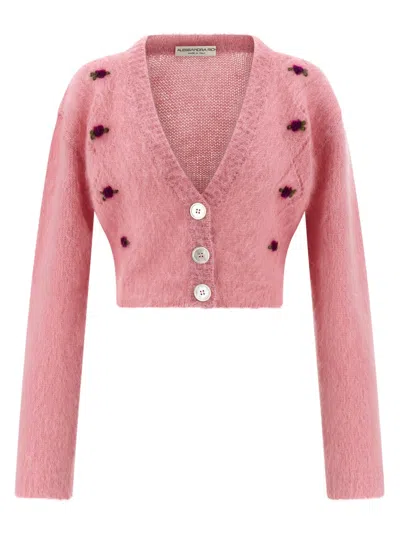 ALESSANDRA RICH ALESSANDRA RICH 'CARDED MOHAIR' CARDIGAN