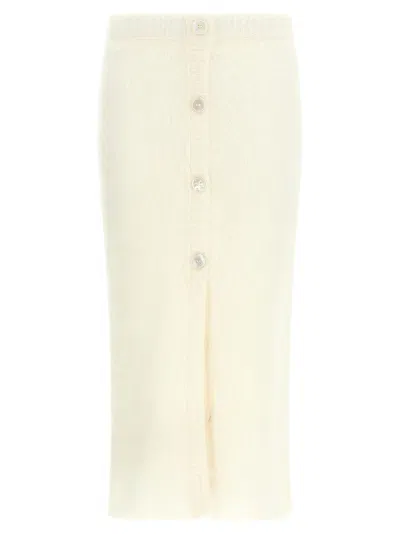 ALESSANDRA RICH CARDED MOHAIR' SKIRT
