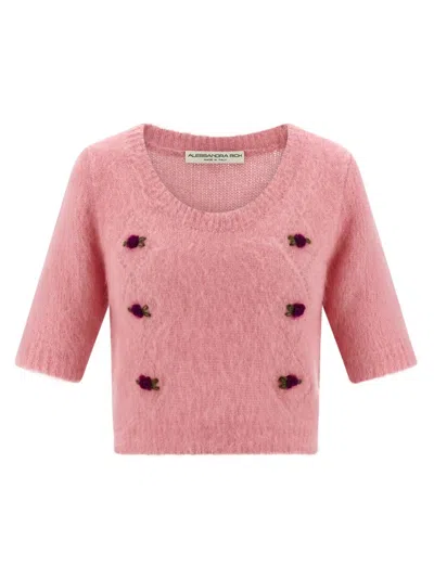 ALESSANDRA RICH 'CARDED MOHAIR' SWEATER