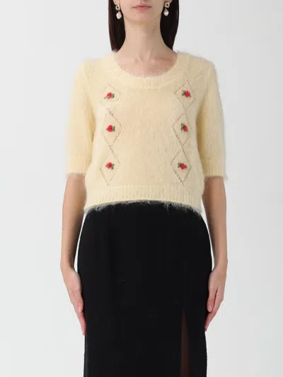 ALESSANDRA RICH SWEATER ALESSANDRA RICH WOMAN COLOR YELLOW,H31694003