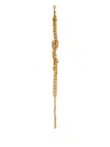 Alessandra Rich Brass Chain Link Choker In Gold