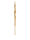 Alessandra Rich Brass Chain Link Choker In Gold