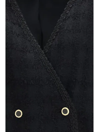 Alessandra Rich Checked Bouclé Blazer